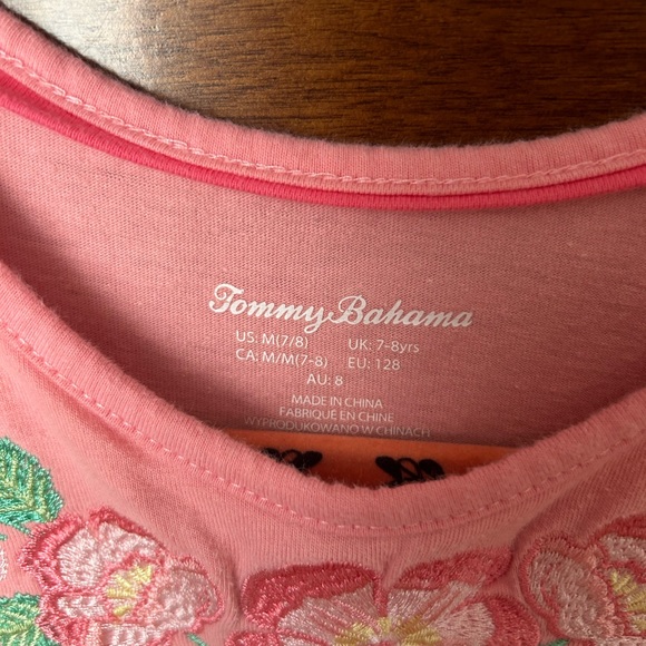 Tommy Bahama ⚜️ Girls Floral Embroidered Dress - Picture 4 of 7